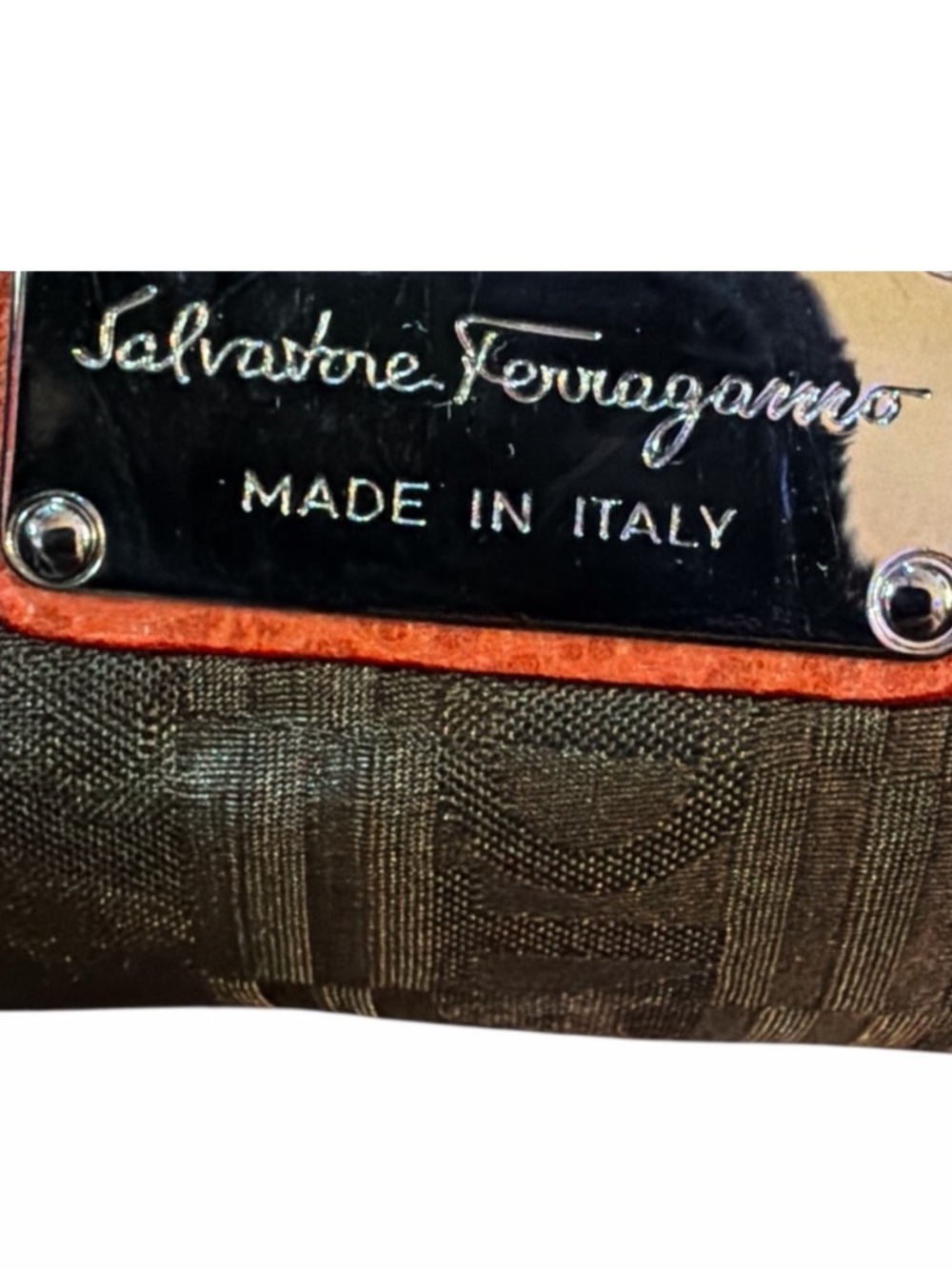 Low start - Salvatore Ferragamo Orange Pebble Leather Top-Handle & Crossbody Bag - Picture 7 of 10